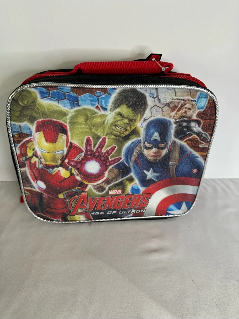 Marvel Avengers Age of Ultron 16” Backpack and Stationery Set - Red, Blue, White